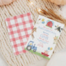 Search for farm 1st birthday invitations Cute
