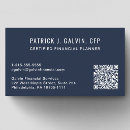 Search for financial planner business cards Qr code