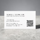 Search for financial planner business cards Qr code