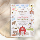 Search for bash birthday invitations Farm animals