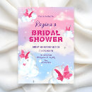 Search for purple butterfly bridal shower invitations Pink