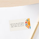 Search for sun return address labels Boho bohemian