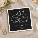 Search for cat wedding napkins Minimalist