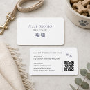 Search for dog walker business cards Qr code