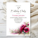 Search for floral 18th birthday invitations Modern