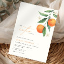 Search for cutie orange baby shower invitations Modern elegant