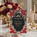 Search for red black save the dates Mis quince anos