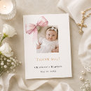 Search for girl baptism thank you cards Pink