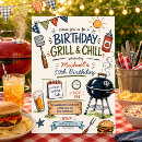 Search for grill birthday invitations Grill and chill