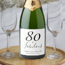 Search for 80 years old eighty wine labels Black white