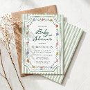 Search for floral stripes invitations Mother to be