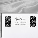 Search for black damask return address labels Pattern