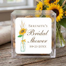 Search for country bridal shower stickers Sunflowers