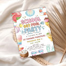 Search for schools out party invitations Summer pool party