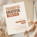 Search for thankful grateful blessed invitations Friendsgiving dinner