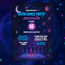 Search for glow dance party invitations Glow in the dark