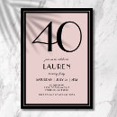 Search for for women 40th birthday invitations Minimalist