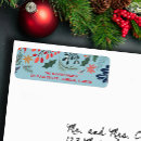 Search for winter flowers return address labels Floral
