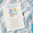 Search for tea time bridal shower invitations Watercolor