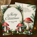 Search for mushroom christmas cards Forest