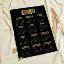 Search for yearly calendar posters Modern
