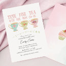 Search for tea time baby shower invitations Elegant