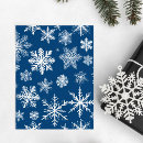 Search for winter snowflake postcards Blue