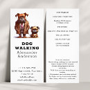 Search for cute rack cards Dog walker
