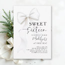 Search for simple sweet 16 invitations Black and white