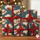 Search for santa claus sleigh wrapping paper Classic