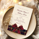 Search for tartan wedding invitations Winter