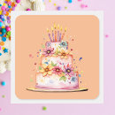 Search for happy birthday cake stickers Simple