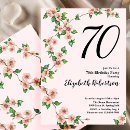 Search for pink 70th birthday invitations Classic
