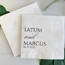 Search for monogrammed beverage napkins Minimalist