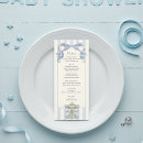 Search for boy baby shower menus Blue bow