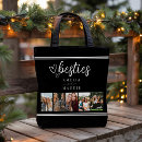 Search for photo collage tote bags Best friends