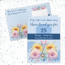 Search for happy 25th anniversary cards Floral