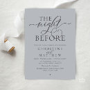 Search for classy rehearsal dinner invitations The night before