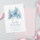 Search for winter onederland party invitations Baby girl