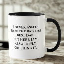 Search for best dad in the world mugs Modern