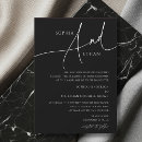 Search for dark romantic wedding invitations Black