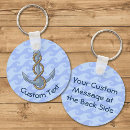Search for anchor design key rings Navy
