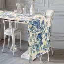 Search for toile table runners Vintage floral toile