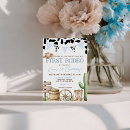 Search for cow print birthday invitations Western birthday party