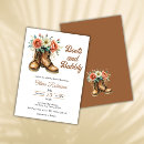 Search for boots and bubbly bridal shower invitations Her last rodeo