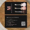 Search for musician business cards Electric guitar