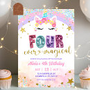 Search for pastel rainbow birthday invitations For her