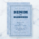 Search for denim party invitations Elegant