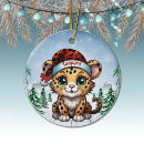 Search for animals of the wild christmas tree decorations Feline