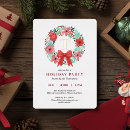 Search for elegant red gold christmas invitations Bow